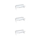 thumbnail image 3 of Wosthever Estante de pantalla Plástico portátil Fácil instalación profesional Distintivo Estante de almacenamiento de larga vida útil Blanco Blanco Pequeño 3Conjunto, 3 of 6