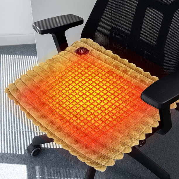 Mantas eléctricas con calefacción por USB, cojín para asiento, para oficina, exterior, coche, silla, almohadilla térmica de invierno, cojín para asiento con calefacción