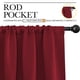 thumbnail image 3 of Cortinas NICETOWN Burgundy Blackout 107 x 137 cm, juego de 2, 3 of 9