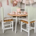 thumbnail image 3 of Farmhouse Sage Green White Striped Chair Back Covers, Removable Chair Covers for Dining Chairs Set of 4, Washable Chairs Slipcovers Back Seat Protector for Wedding Party 19"x20", 3 of 9