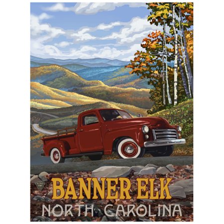 Banner Elk North Carolina Travel Art Print Poster By Paul A
