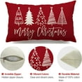 thumbnail image 6 of Merry Christmas Pillow Cover 12x20 Farmhouse Christmas Throw Lumbar Pillow Cover Decorations Christmas Tree Holiday Decor Case for Home Couch, 6 of 6