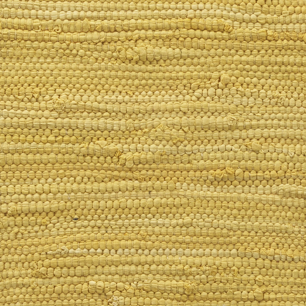 LR Home Flora Boho Cotton Table Runner, Yellow/Tan 6’8” Length