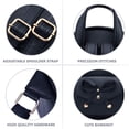 thumbnail image 5 of K.E.J. Mini mochila de cuero Bowknot, 3 piezas, lindo bolso pequeño para mujer y mujer, 5 of 5
