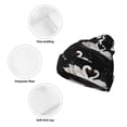 thumbnail image 3 of Kdxio Swan And Dragonflies Winter Beanie for Men Women Beanie Knit Hat Cuffed Cap Beanie Knit Chunky Snow Cap, 3 of 6