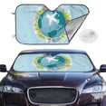 thumbnail image 2 of Balery Dreaming Travel Print Car Windshield Sun Shade,Windshield Sunshade for Car Pickup Truck SUV Accessories-Small, 2 of 7