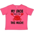 thumbnail image 3 of Inktastic Uncle Loves Me Childs Crab Boys or Girls Toddler T-Shirt, 3 of 5