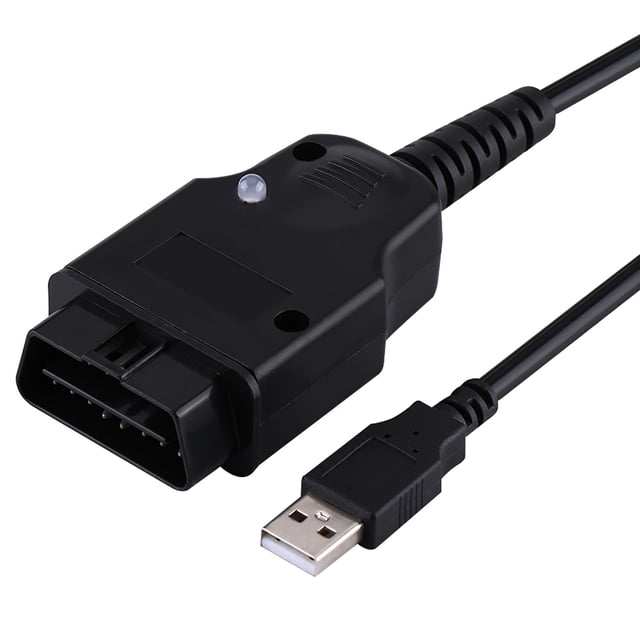 Adaptador de diagnóstico OBD2 ANGGREK negro 150 cm resistente al desgaste