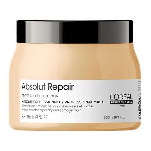Mascarilla capilar L'Oreal SerieExpert Gold Quinoa+Protein Absolut Re L’Oréal Paris Golden Repair
