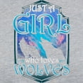 thumbnail image 3 of CafePress - Cute Just A Girl Who Loves Wol Long Sleeve T Shirt - Womens Baseball Tee, 3 of 4