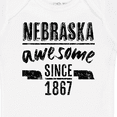 thumbnail image 3 of Inktastic Nebraska Awesome Since 1867 Boys or Girls Baby Bodysuit, 3 of 4