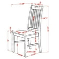 thumbnail image 2 of Furniture of America Gyle Wood Slatted Side Chair- Set of 2, White, 2 of 5