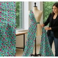 thumbnail image 5 of Soimoi Green Cotton Poplin Fabric Polka Dots Print Sewing Fabric Yard 42 Inch Wide, 5 of 7