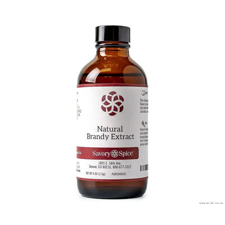 

Savory Spice Natural Brandy Extract - Brandy Flavoring Extract For Baking | Add Brandy Flavor To Desserts Cocktails & Drinks (4 Fl Oz Glass Bottle)