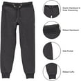 thumbnail image 3 of CHUANK Boy‘s Slim-Fit Fleece Jogger Sweatpants (2-Pack), 3 of 4