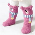 thumbnail image 2 of Funny Fuzzy Slipper Socks for Kids, Cute Novelty Soft Cozy Winter Warm Home Sleeping Socks, Fun Gift for Children, 2 of 6