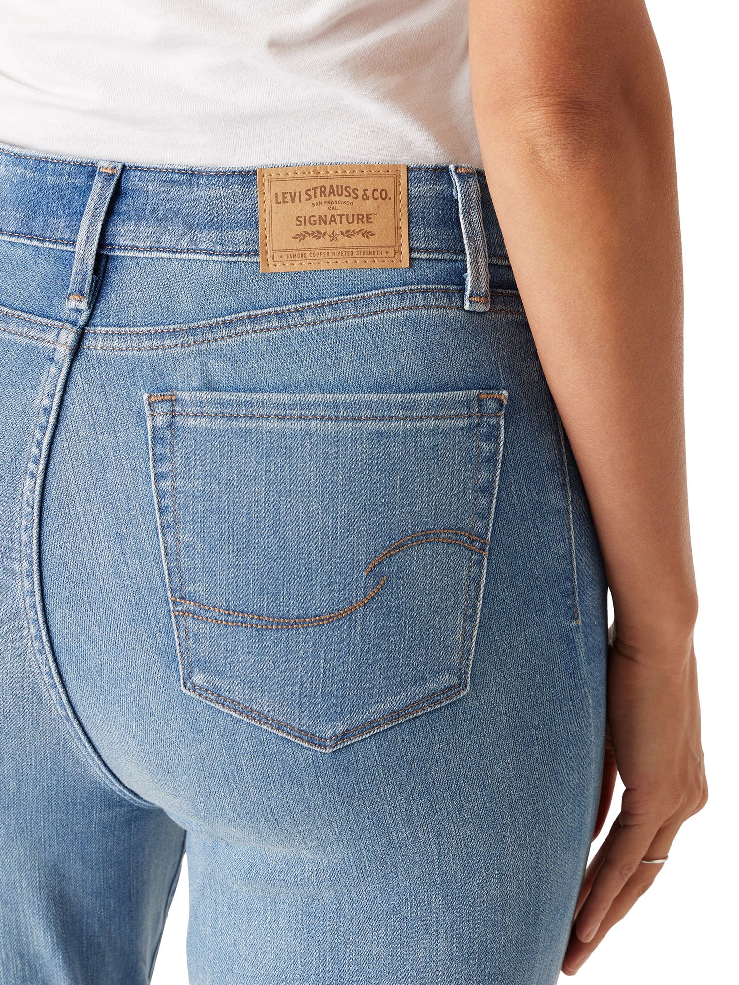 Levi Strauss Signature Women's and Women's Plus High Rise Skinny Jeans, Sizes 2-26