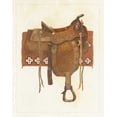 thumbnail image 2 of Tillmon, Avery 15x18 White Modern Wood Framed Museum Art Print Titled - Western Saddle I Light, 2 of 4