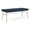Adler Midnight Blue, variant on Mystic Reception Waiting 18.5" 2-Seat Bench and / Silver Steel / Navy Blue