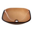 thumbnail image 2 of Dawn® GVB84001 Tempered glass vessel sink-square shape, clear glass, 2 of 2
