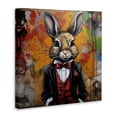 thumbnail image 3 of Stupell Industries Eclectic Urban Graffiti Rabbit Canvas Art, 24 x 24, by Lazar Studio, 3 of 8