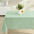 thumbnail image 6 of Napa Leaf Sage Green Vinyl Flannel Backed Tablecloth, 60 x 84 Inch Rectangle, Hotel Quality Waterproof Indoor Outdoor Table Cover for Kitchen, Patio, Dining, BBQ, 6 of 6