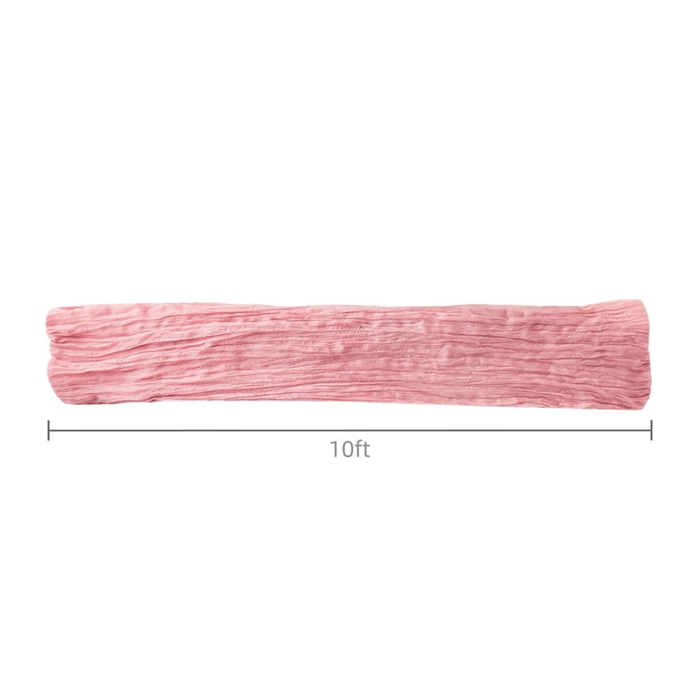 Way To Celebrate Pink Gauze Fabric Table Runner photo 6
