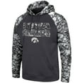 thumbnail image 2 of Men's Colosseum Charcoal Iowa Hawkeyes OHT Military Appreciation Digital Camo Pullover Hoodie, 2 of 4