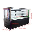 thumbnail image 5 of TECHTONGDA Refrigerated Cake Showcase Right Angle Bakery Display Cabinet with Humidifying Function 220V, 5 of 12