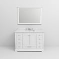 thumbnail image 5 of Lexora Home Dukes 48" Carrara Marble Top Single Vanity in White, 5 of 10