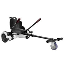 Hoverboard Go Kart Seat Attachment - Universal Fit for 6.5" 8" 8.5" 10" Hoverboards, Adjustable Length, 220LBS Capacity, Grips Control for Kids & Adults