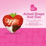 BioSwiss Bandages, Strawberry Shaped Self Adhesive Bandages, Latex Free Sterile Wound Care, Fun First Aid Kit Supplies for Kids and Adults, 24 Count