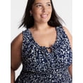 thumbnail image 3 of Terra & Sky Women's Plus Sleeveless Smocked Dress, Sizes-0X-5X, 3 of 4