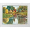 thumbnail image 3 of Pamela Fermanis 32x25 White Modern Wood Framed Wall Art Titled - Calm Waters I, 3 of 5