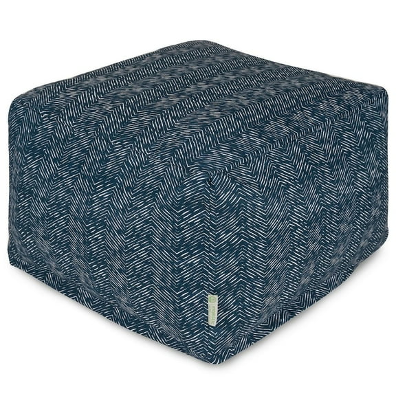 Majestic Home Goods Ottoman Pouf South West Navy