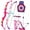 Pink&White, variant on Bow and Arrow Set for Kids, 2-Pack LED Light Up Archery Set with 20 Suction Cup Arrows, Indoor and Outdoor Toy for Boys Girls Age 4-8 8-12 with Standing Target&2 Quivers