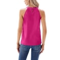 thumbnail image 2 of Women Glitter Sequin Halter Neck Sleeveless T Shirt Sparkle Vest Elegant Lady Clothes Party Clubwear, 2 of 4