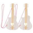 thumbnail image 1 of 2 guitarras de madera para pintar, de juguete, hechas a mano, para niños. Guitarra de madera recortada para pintar con estilo graffiti., 1 of 7