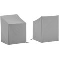 thumbnail image 6 of HomeStock Rustic Ranch 2-Piece Outdoor Furniture Cover Set (2 Dining Arm Chairs), Gray, 26 x 26 x 35 in, Vinyl Covers, Washable Outdoor Furniture Covers w/ Drawstrings, 6 of 6