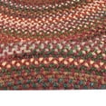 thumbnail image 3 of "Capel American Heritage Braided Area Rug 7x9 Oval - Red Traditional Rug for Living Room | Indoor Casual Accent", 3 of 6
