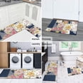 thumbnail image 5 of Pioneer Flower Floral Print Pattern Kitchen Rugs Sets Of 2,Anti Fatigue Kitchen Mat Rugs Non Slip Washable,Decorative Kitchen Floor Mats for Kitchen,Sink,Laundry,17"x30"+17"x47", 5 of 7
