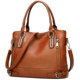 thumbnail image 1 of Bolso de mano de cuero para mujer, estilo vintage, suave, para el hombro, 1 of 6
