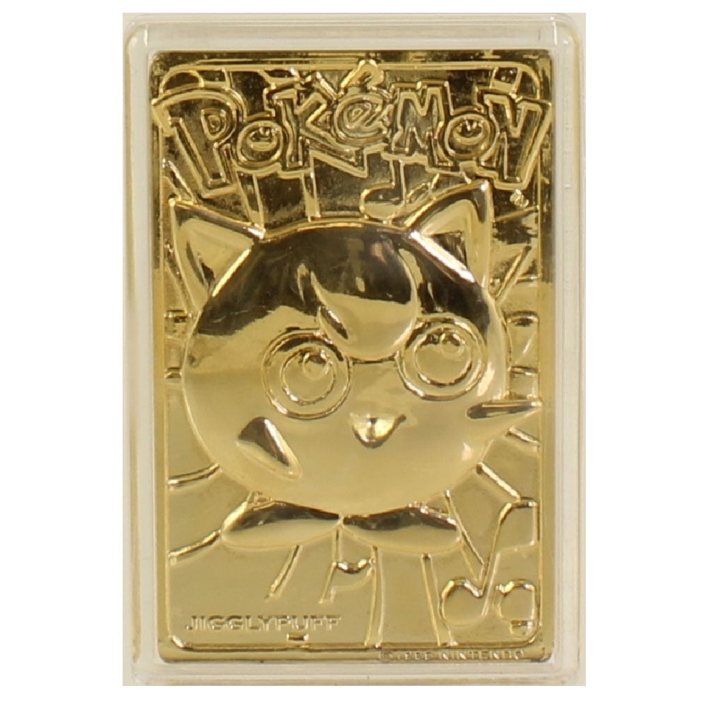 Pokemon Toys Burger King GoldPlated Trading Card JIGGLYPUFF 039
