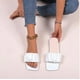thumbnail image 1 of Sandalias de cuero Mujer Zapatillas con punta abierta Sandalias unidireccionales Wmkox8yii hj789, 1 of 7