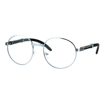 SA106 Art Nouveau Vintage Style Rectangular Metal Frame Eye Glasses Gunmetal