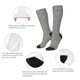 thumbnail image 3 of Fotbe Black And White Houndstooth Calcetas Divertidas Estampadas para Hombre y Mujer, Calcetas de Algodón hasta la Rodilla para Caminar, Correr, Enfermería y Embarazo, 3 of 6