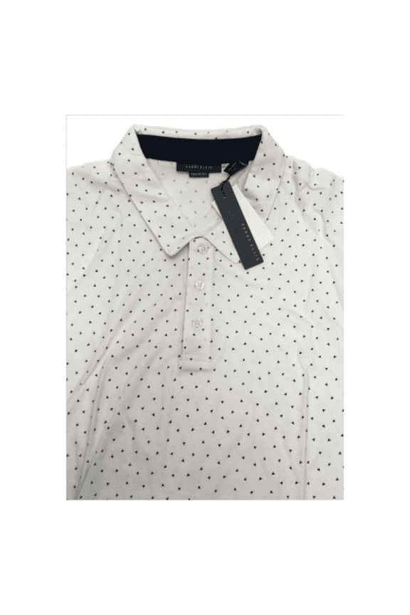 Men's, Arrow Print Pima Cotton Short-Sleeve Polo Shirt, White, 2XL
