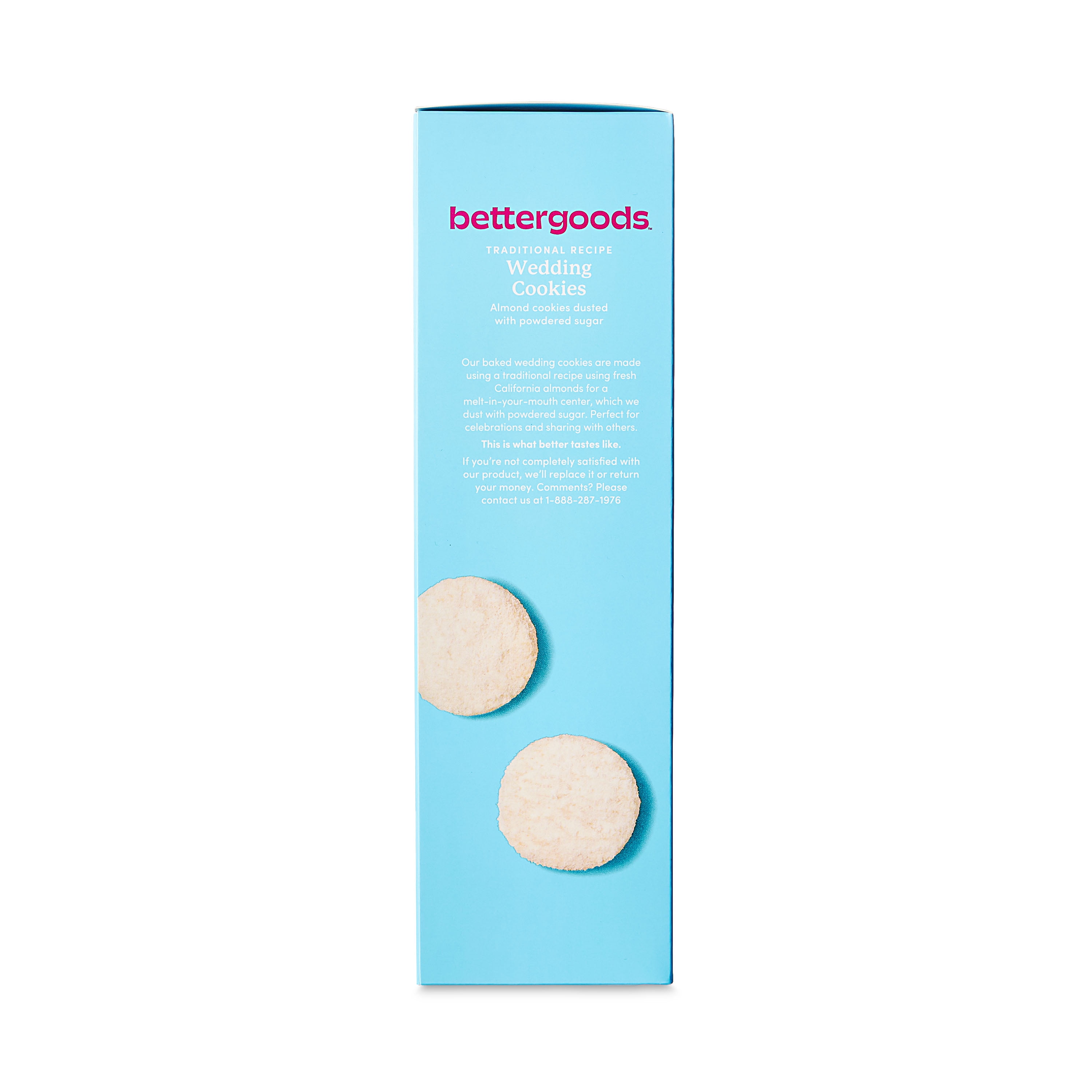 (4 pack) bettergoods Traditional Recipe Wedding Cookies, 6 oz