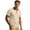 Beige, variant on Men'S Cable Knit Polo Shirts Contrast Collar And Cuffs Short Sleeve Casual Breathable Knitwear For Summer Daily Wear And Golf,Black,M