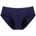 thumbnail image 2 of YWDJ Period Underwear for Women Cotton Lightweight No Show Solid Color Sexy Mesh Leak Proof Physiological Menstrual Underwear Blue M, 2 of 6